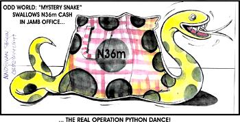 Jamb office: Operation python dance