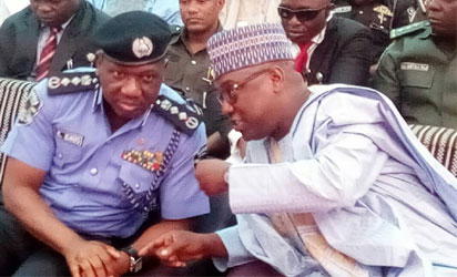IGP Ibrahim Kpotun-Idris, Governors, traditional rulers and guests during the Northern states stakeholders security summit held in Kaduna on Wednesday