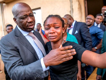 Police/Youth clash: Obaseki visits family of slain driver, sets up N10m education fund for children