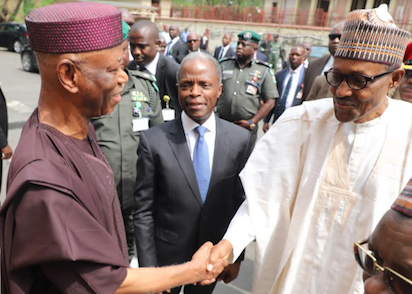 Governor Okorocha congratulates APC chair John Oyegun on his tenure extension