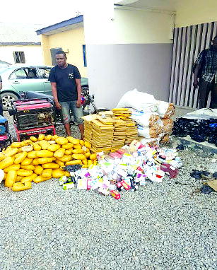 Suspects hide N80million Indian hemp in Bibles, fruits