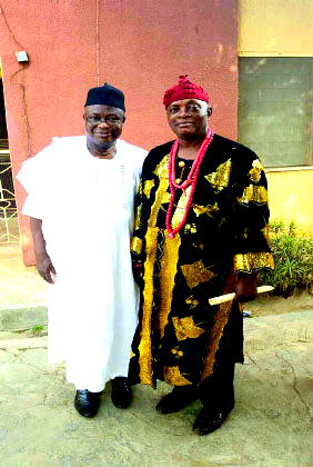 Femi Kehinde visits  Eze Ndigbo In Ile-Ife