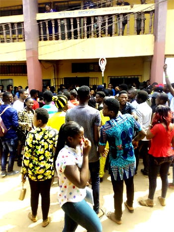 FEDPOLYOKO students protest against ongoing strike