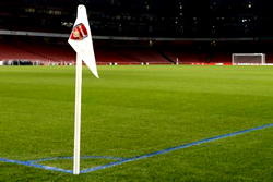 Arsenal pitch markings painted blue to combat snow