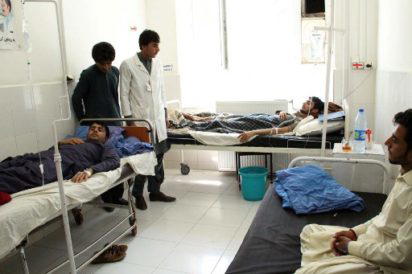 Afghan hunger strikers protesting for peace taken to hospital