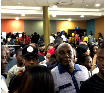 Atiku storms Silverbird to watch Black Panther, buys ticket for those present