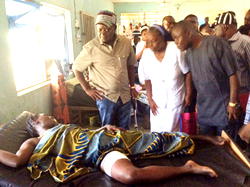Photos:  Ortom visits victims, survivors of  Monday evening attack