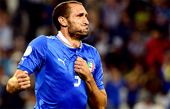 Chiellini out of Italy friendlies with thigh injury