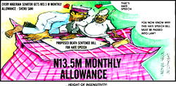 Senate monthly allowance : N13.5M