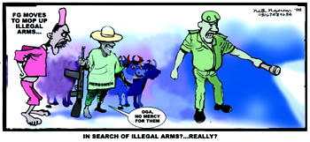 Illegal arms: FG on search