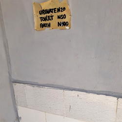 Photo: See fees charged per toilet, bathroom at Kano airport
