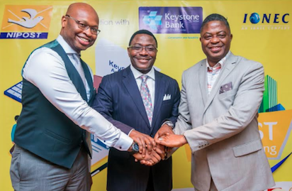Keystone bank Keystone Bank partners NIPOST, launches agency banking
