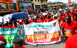 LUC: NBA, activists, others protest despite police warning