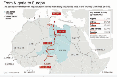 Nigeria To Libya By Road Map Auchi – Libya – Italy: Undercover Operation Exposes 'Mafia' Smuggling  Nigerians To Europe - Vanguard News