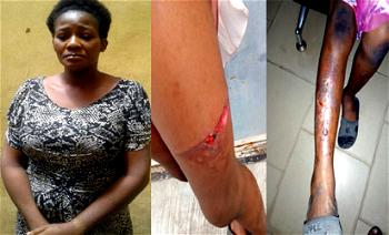 Mother of 4 burns maid with pressing iron, hot water