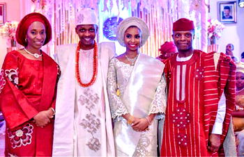 Photos: VP Osinbajo’s daughter, Oludamilola traditional engagement to Oluseun Bakare