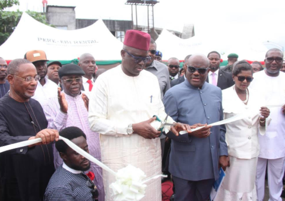 Governor Fayose commissions roads in Rivers State