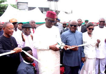 Governor Fayose commissions roads in Rivers State