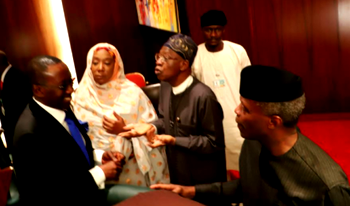 Photos: Buhari, Ministers react to release of 76 Dapchi girls before FEC