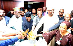 Remaine  humble despite your high office, Tinubu tells Osinbajo