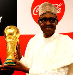 Buhari receives FIFA World Cup trophy, CHAN Eagles, Winter Olympics Representatives