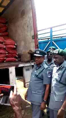 Nigeria customs impounds 1,343 bags of foreign rice, others worth N492m, makes 6 arrest