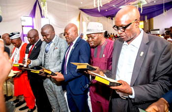 Obaseki swears-in elected council executives, urges prudent mgt. of N2b Paris Club savings