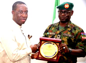 “Synergy among security agencies has positively imparted on our peace, resources” says Gov. Okowa