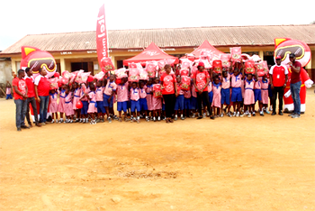 CSR: itel scales up education interventions, doles out support material on Lagos school