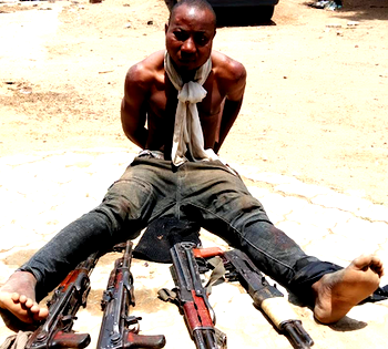 Troops arrest killer of Special Forces Soldier with 4 AK 47 rifles, magazines