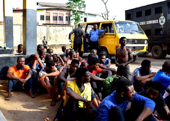 70 suspected cultists arrested in Lagos