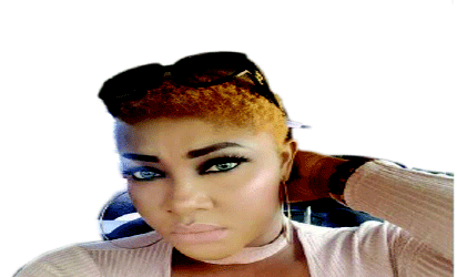 Angela Okorie flaunts blonde hair