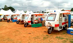 Photos: Obiano distributes tricycle ambulances to health centre