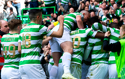 Celtic rout Rangers to win Scottish title again