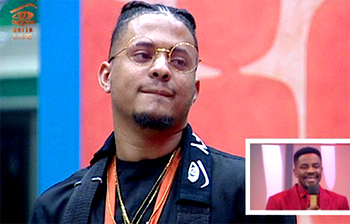 Video: Evicted Rico Swavey greets colleagues before leaving BBNaija house