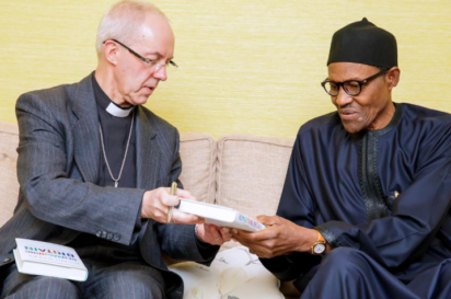 Photos: Buhari Archbishop Justin Welby, others  meet in London