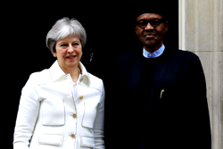 Videos: Buhari visits Theresa May in London