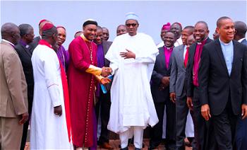 Photos: Buhari and Northern Pastor’s forum meeting