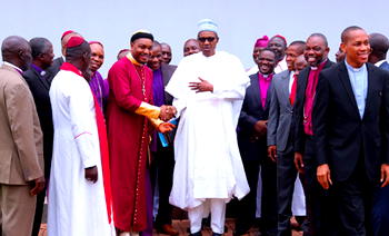 Photos: Buhari and Northern Pastor’s forum meeting