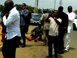 I will kill myself, put you in trouble, says Dino Melaye after he jumped out of a police vehicle