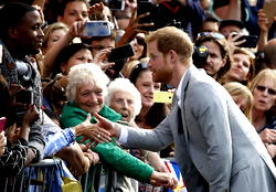 Royal wedding : Prince Harry meets crowds in eve-of-wedding