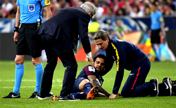 Brazil defender Alves ruled out of World Cup with knee injury