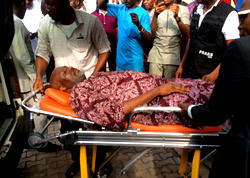 Dino Melaye arrives Kogi in ambulance, to be arraigned today