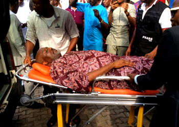 Dino Melaye arrives Kogi in ambulance, to be arraigned today