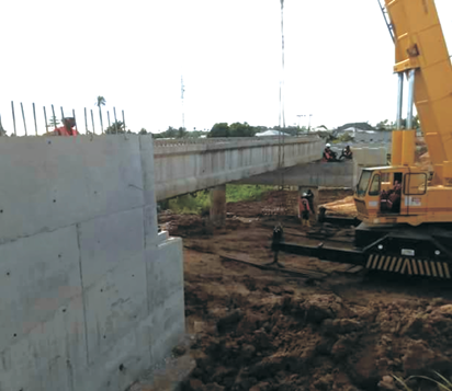 Excitement in Bayelsa community as work progresses on collapsed bridge