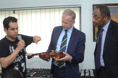 German Embassy donates music instruments to MUSON