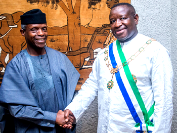 Nigeria’s support for Sierra Leon continues, says VP Osinbajo