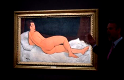 Modigliani’s nude paint sells for $157m at New York auction