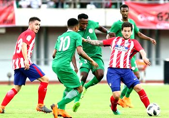 Nigeria vs Atletico Madrid : Diego Simeone lauds Nigeria team B