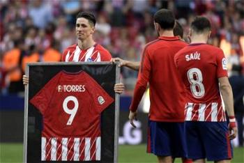 ‘Kid to a legend’: Torres bids Atletico farewell with two goals